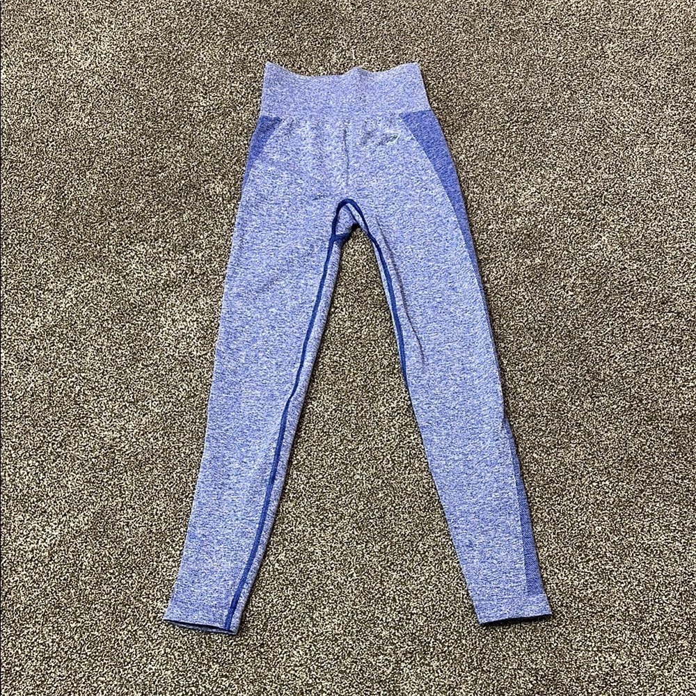 Gymshark flex high waisted leggings NO SIZE TAG XS/S Earl Blue Marl
